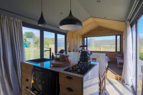 another view of the kitchenette of the asem tiny home