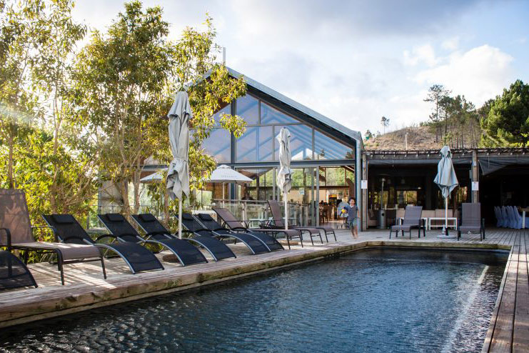 The Barn with its pool and loungers, Old Mac Daddy, Elgin Valley